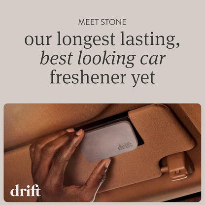 Car Air Freshener - Stone Air Freshener Car Odor Eliminator - Long Lasting Scent - Auto Accessories - Metal Clip - Essential Oils - Clean Ingredients - Cabana Scent Starter Kit